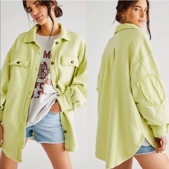 Free People Jackets & Blazers - Free people ruby yellow oversized jacket S